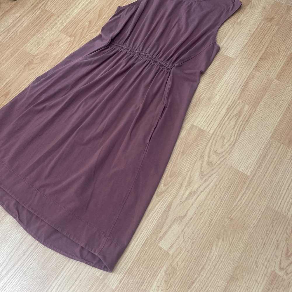 Athleta Del Ray Light Purple Mini Athletic dress mauve pockets Size Medium - Picture 4 of 10